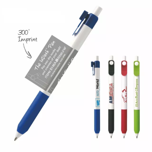 Promotional InDash™ Prime Pen  Imprinted with Your Logo + Text on 250 Click Pens