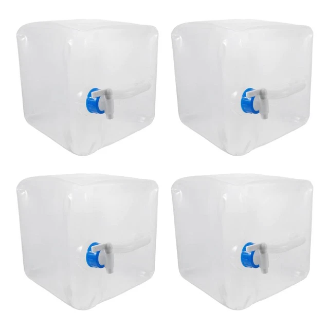 Bidon D'eau Pliable 15L - Seau De Survie Avec Robinet Pour Camping, Randonnée, Voyage - En ABS Résistant