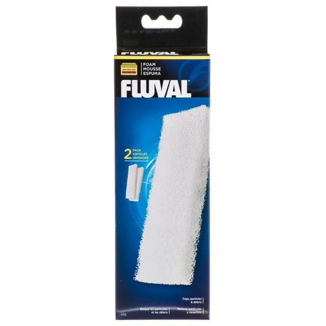 Aquarium, Fluval Filter Foam Block For Fluval Canister 205 & 305 (2 Pack)