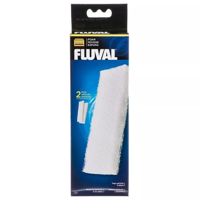 Aquarium, Fluval Filter Foam Block For Fluval Canister 205 & 305 (2 Pack)