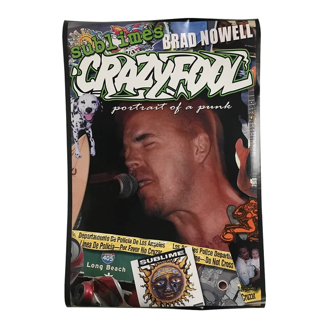Sublime Crazy Fool Poster 36 x 24 Bradley Nowell Ska Punk Reggae Rock Music Band