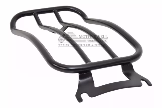 MWL-430B 7" Black Solo Luggage Rack for Touring Models 97-Up