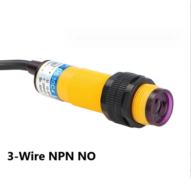 SENSOR SWITCH PHOTOELECTRIC 10-30VDC 3-Wire NPN PNP Diffuse Reflection ...