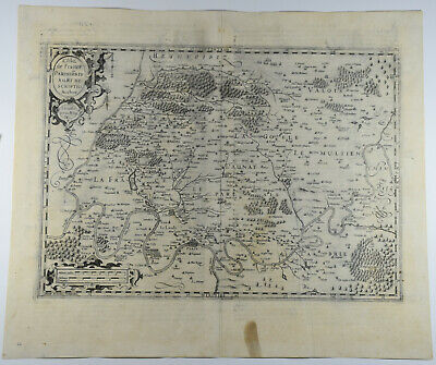 Carte Mercator-Hondius. L'isle De France. (Paris Et L'île De France). 1613