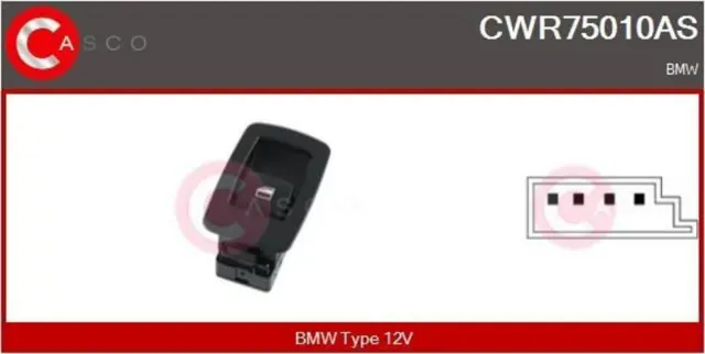 CASCO CWR75010AS Interruttore Alzacristallo per BMW X3 (E83)