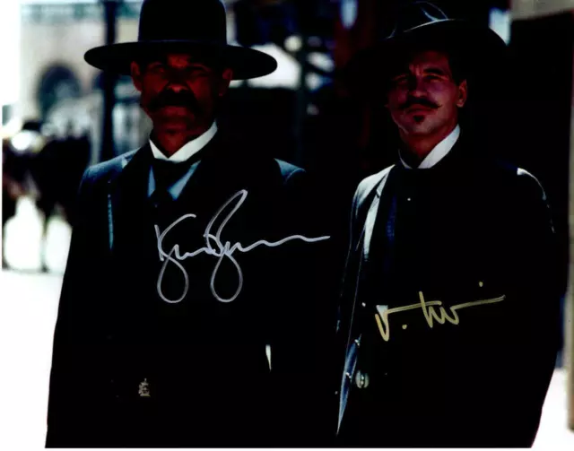 Kurt Russell Val Kilmer signed 11x14 Picture autographed Photo Nice Photo + COA