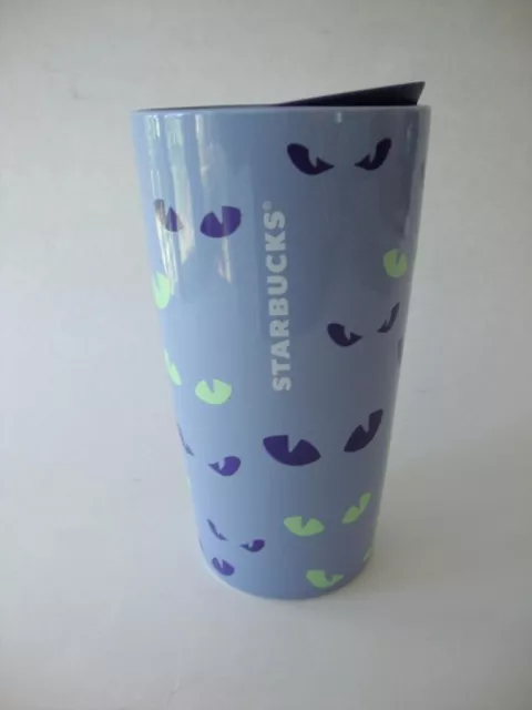 Starbucks Halloween Fall 2022 Purple Eyes Glow in the Dark Ceramic Tumbler - NEW