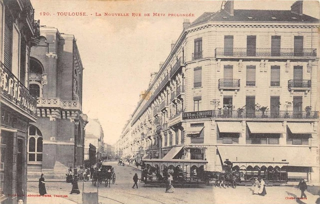 Cpa 31 Toulouse The New Rue De Metz Extended