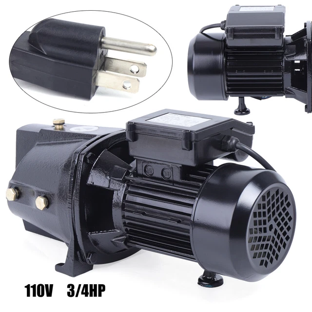 3/4HP SHALLOW WELL Jet Pump w/ Pressure Switch Heavy Duty Water Jet