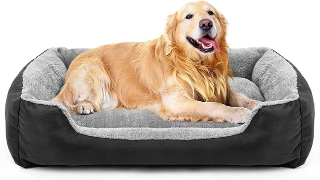 Dog Beds for Large Dogs, Washable Pet Bed Mattress Comfortable, Warming Rectangl