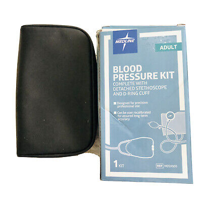Nuevo kit de presión arterial para adultos con estetoscopio separado, puño anillo en D, bolsa de almacenamiento