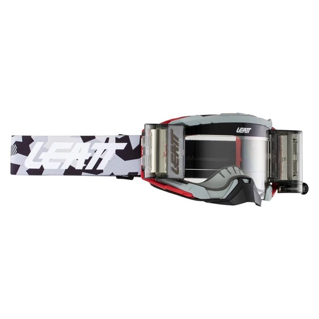 2024 Leatt Velocity 5.5 Occhiali da motocross Forge (grigio) lenti trasparenti adulti