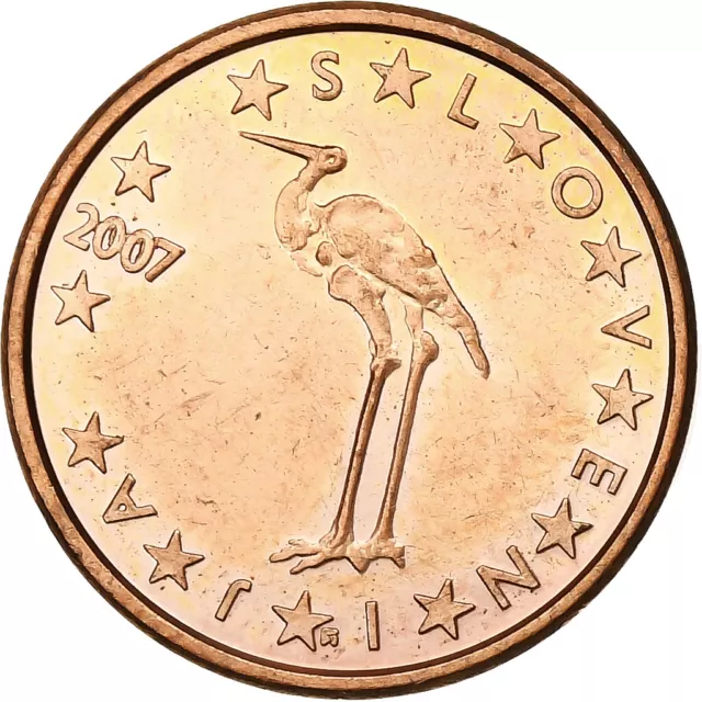 [#1260087] Slowenien, Euro Cent, 2007, Copper Plated Steel, VZ+, KM:68