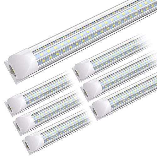 4FT LED Shop Light, 5000K Daylight Glow, 48W 6300LM Super Bright, D Shape 5000k