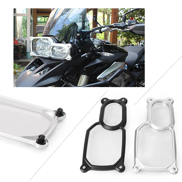 Frame Front Headlight Guard Cover Lens Black Protector Fit BMW F800GS F650GS