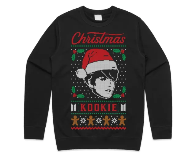 Christmas Kookie Sweater Sweatshirt Funny Kpop Jungshook Cookie Kpop Fangirl Cut