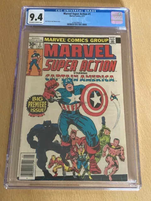 Marvel Super Action 1 (1977) – Marvel Comics Bronze Age key –- NM CGC 9.4