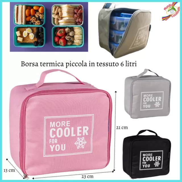 Borsa frigo termica porta pranzo piccola da mare lavoro ufficio borse termiche 6