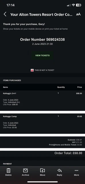 alton towers tickets for tomorrow 4th June