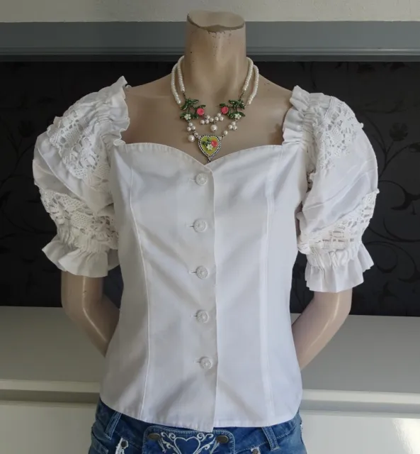 German Austrian  Authentic Trachten  Over-Blouse 8