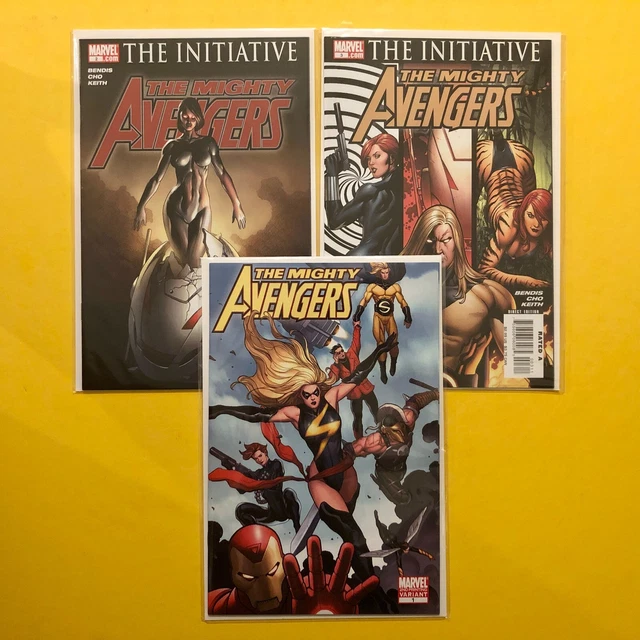 Mighty Avengers #1 2 3 (2007) Marvel Comics New Team Forms; Frank Cho