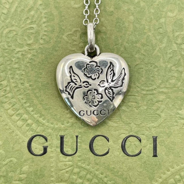 Gucci Blind for Love necklace in silver | Love necklace, Necklace, Silver