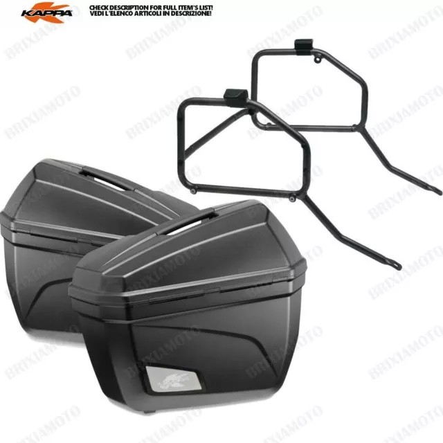 Set KAPPA Frames + Valises Latéral K22N For Kawasaki 650 KLR 2007-2019