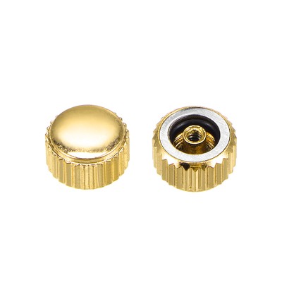 2Pcs 5x4mm OROLOGIO CORONA SUS304 testa piatta a Lungo Stelo 2mm ID Tono Argento 
