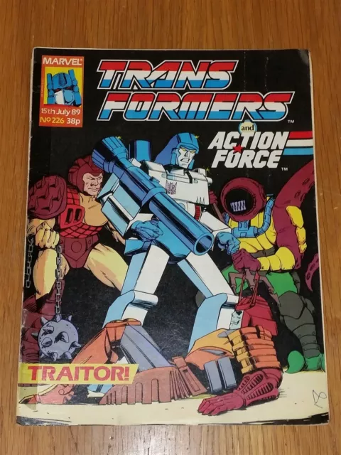 Transformers Action Force #226 (Tape On Spine) Marvel 15Th July 1989 <