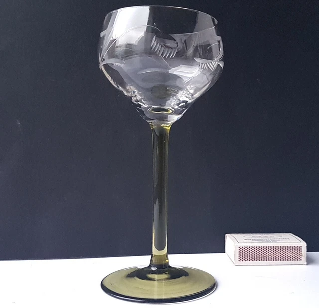 1. De 4. Art Nouveau Verre / Verre à Vin / Rieslingglas, Um 1910 L881