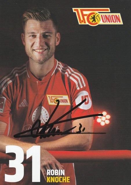 ROBIN KNOCHE AUTOGRAMMKARTE 2023/24 UNION BERLIN 2023/2024 NEU 23/24