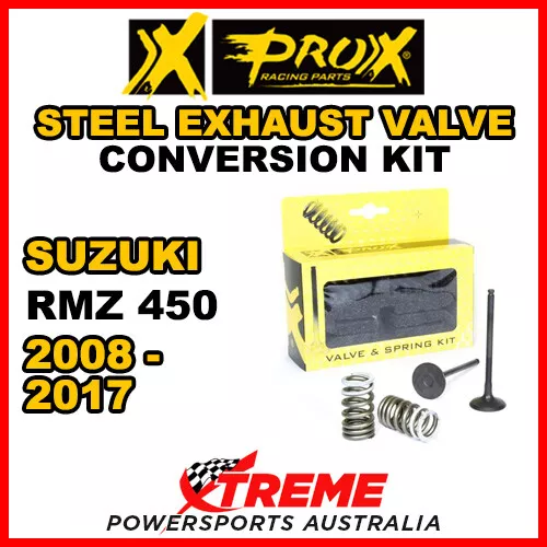 ProX For Suzuki RMZ450 RMZ 450 2008-2017 Steel Exhaust Valve & Spring Upgrade Ki