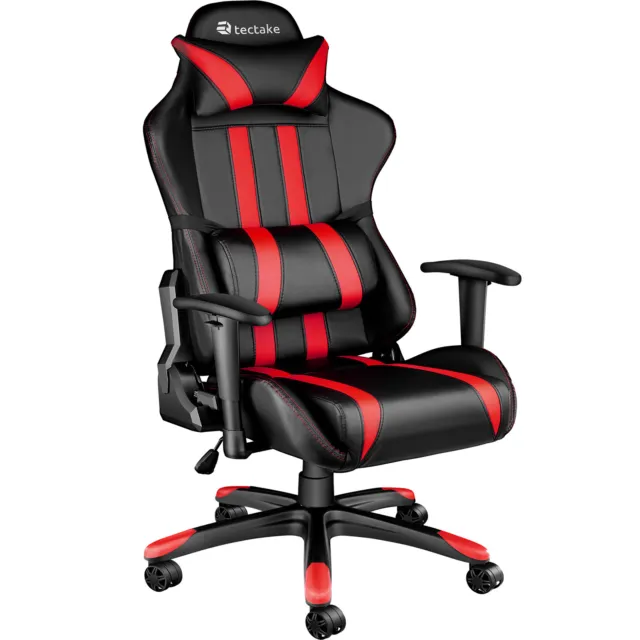 Poltrona sedia ufficio per casa studio sportiva racing gaming ergonomico rosso n