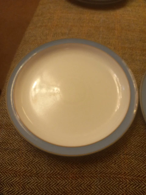 DENBY Colonial Blue Large Dinner Plate 10.5 inch diameter