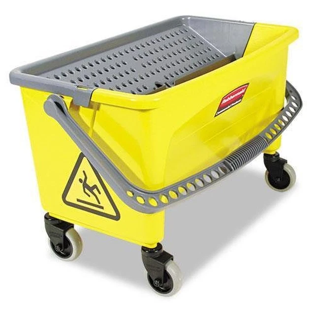 Rubbermaid Commercial Q90088 HYGEN Press Wring Bucket for Microfiber Flat Mops,