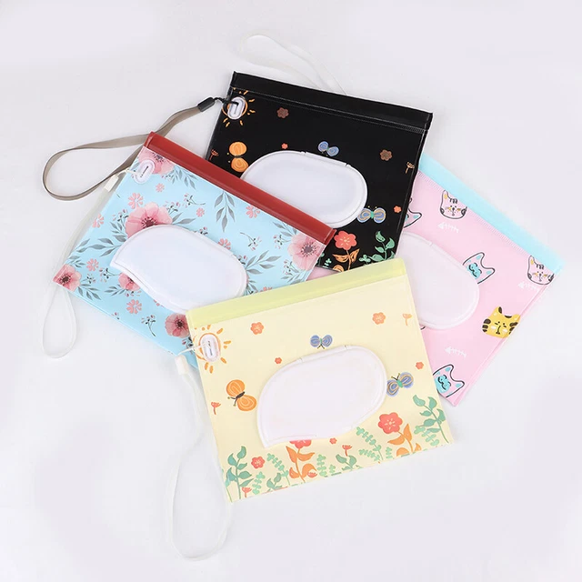 1Pc Portable Baby Wipes Bag Pouch Outdoor Easy-carry Clean Wet Wipes b FhFJU AF