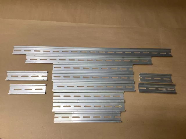 Lot Of 12 Pieces Of Aluminum Din Rail #109A48PR2