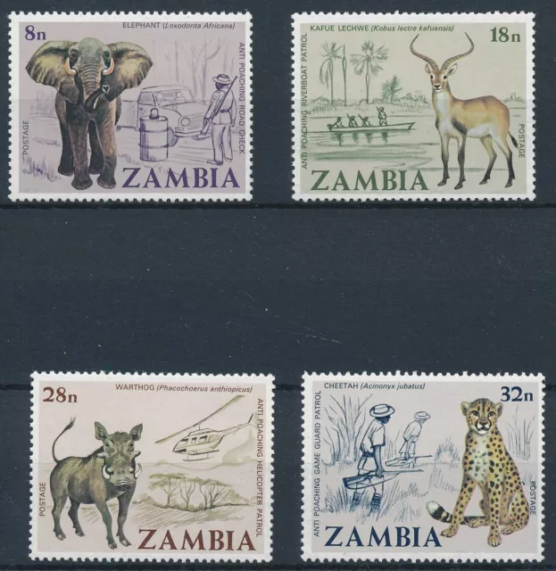 [BIN18508] Zambia 1978 Fauna good set very fine MNH stamps