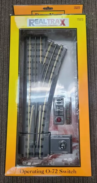 RAIL KING MTH 40-1020 Right Hand Real Trax Remote Switch Turnout O-72 NEW IN BOX