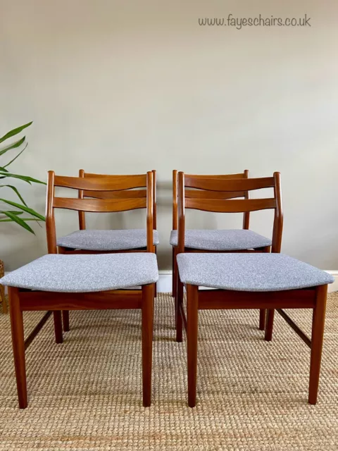 Jentique Teak 1970s Dining Chairs, Set of 4