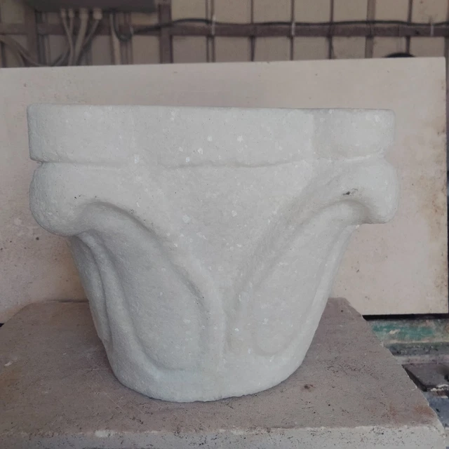 mortaio marble naturale vecchio capitello pistasale 