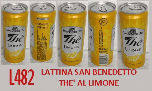 Lattina San Benedetto The' Al Limone Edizione Limitata Piena L482