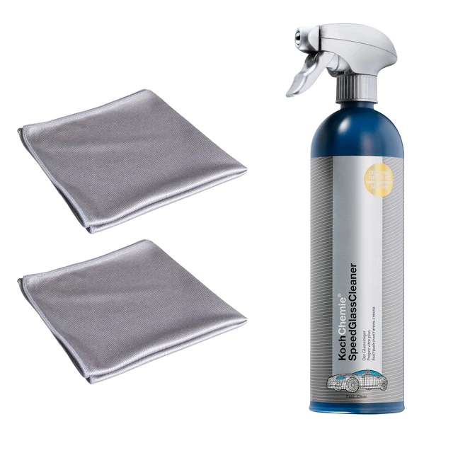 DP Set Pulitore Vetro Koch Speed Glass Cleaner 750ml + 2 Panni Pulizia Vetro