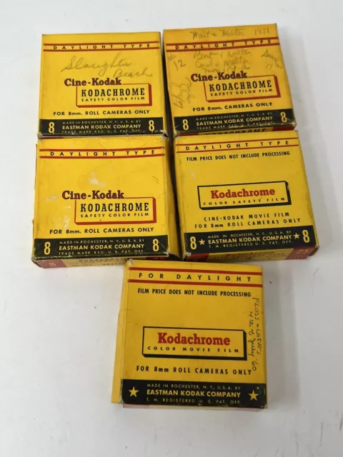 5 Años 50 Cine-Kodak KODACHROME Doble Grabaciones de 8 mm Pa Pennsylvania TAL CUAL