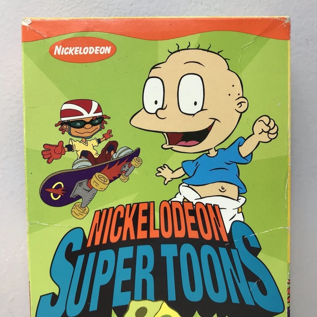 Super Rugrats NICKELODEON SUPER TOONS Rugrats SpongeBob Rocket Power VHS Video Tape ...