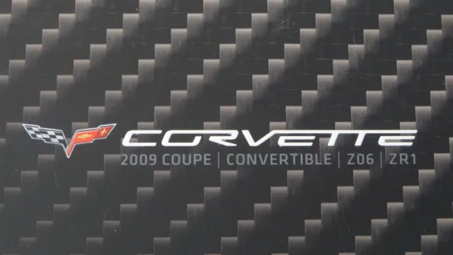 Chevrolet Corvette Coupe Convertible 2009 Sealed Dealer Sales Brochure Catalog
