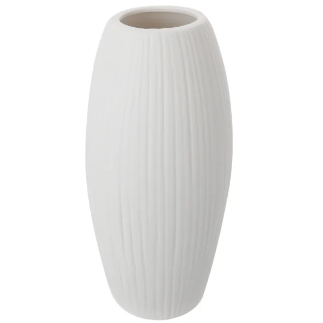 Tabletop Centerpiece Vase Ceramic Fluted Modern Jardiniere Pottery