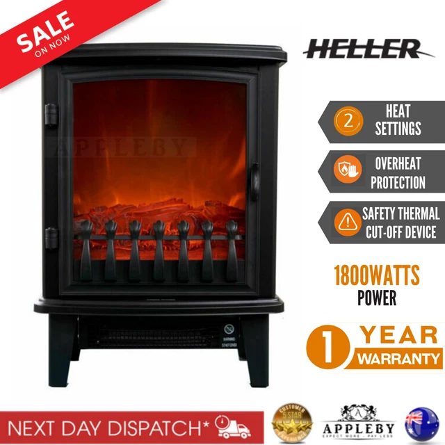 MISTRAL 1800W FREE Standing Flame Effect Fireplace Heater/2 Heat Settings  $249.99 - PicClick AU
