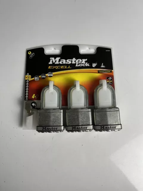 Master lock excell padlock 3 pack