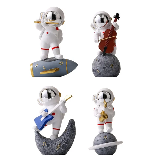 Astronaut Figurine Statue Astronaut Figure Sculpture Resin Spaceman Cake Topper